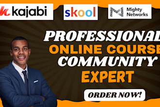 design kajabi, mighty network, skool, circle so, passion io online course app