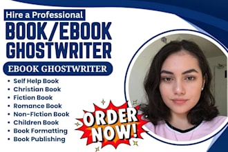 be ebook ghostwriter nonfiction kdp book writer christian book editing self help