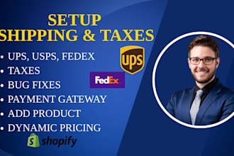 setup shopify taxes, dynamic pricing rules and shipping