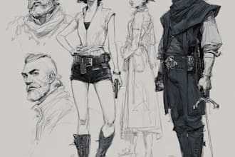 create aaa characters based on your concept art