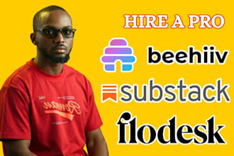 setup beehiiv newsletter, substack newsletter, flodesk email campaign, beehive
