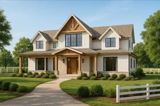 do blender max luxury modern farm house, beach house, lake house, chalet, villa