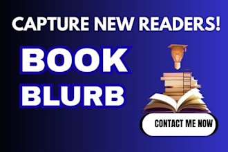 craft an intriguing blurb for your book and compelling book description