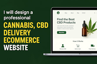 build a medical or cannabis weed, hemp, cbd woocommerce or shopify ecommerce wix