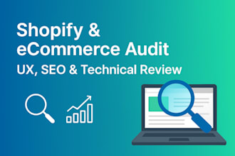 analyze your shopify store for UX and SEO issues