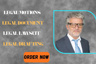 draft ready to file pleadings, motions, responses and legal opinion