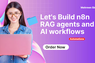 build n8n workflows, marketing automations, and ai rag agents
