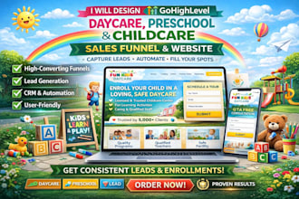 daycare preschool website local nanny babysitting kindergarten childcare leads