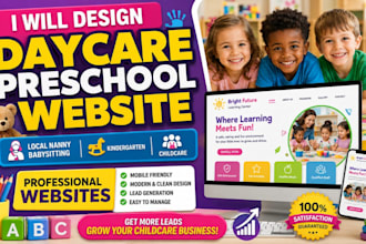 daycare preschool website local nanny babysitting kindergarten childcare leads