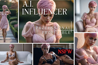 create a fanvue and instagram influencer ai model