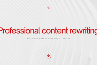 rewrite, polish, and improve your content professionally