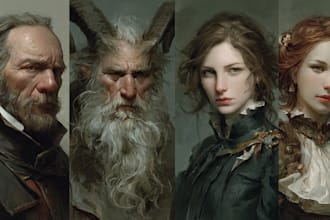 paint realistic or fantasy character art