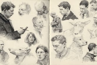 draw authentic sketch of people, animal or any object