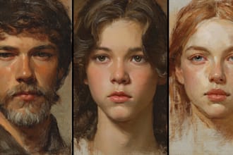 draw realistic portraits for you