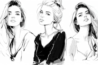 draw a fashion illustration or sketch