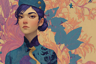 create a beautiful digital illustration