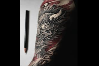 design professional tattoo and custom tattoo
