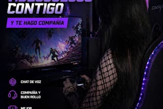 play video games with you and be your gamer buddy