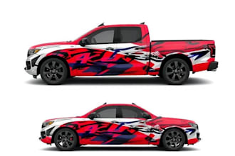 design a custom vehicle wrap, cars, pickups, trailers, etc