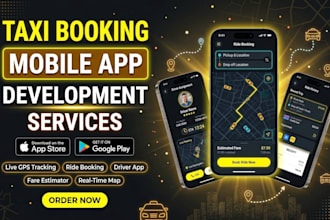 develop taxi booking app, uber clone, rideshare app