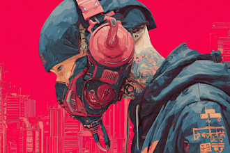 create art in cyberpunk style