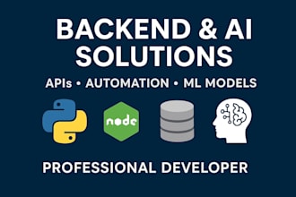 build backend services and intelligent ai solutions