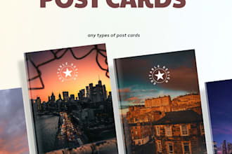do design your post card in 24 hours