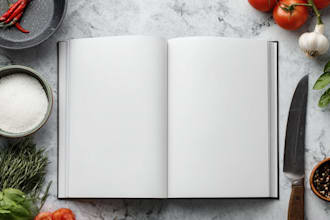 design cookbook cover or recipe book cover design