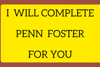 be your penn foster coursework assistant