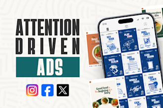 social media design and attention driven ads for brands