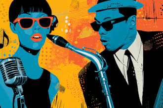 design vintage retro posters and classic art illustrations