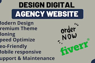 build a digital marketing agency website or smma website within 24 hours