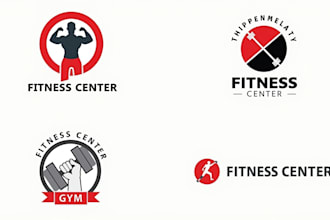 make an amazing gymfitness icon logo