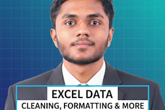 clean, format, merge, split excel data