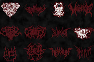 design your unique, aggressive, and striking metal band logo