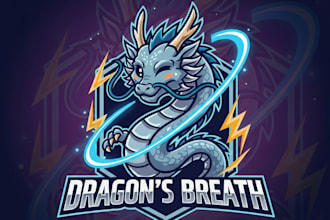 do beautiful japanese dragon mascot logo with t shirt design