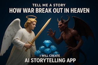 build ai video generator app, ai storytelling app, image editing web application