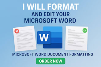 format, edit, and professionally redesign your ms document