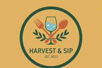 design a professional food and drinks logo