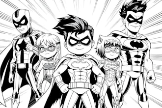 amazing superhero comic cartoon characters