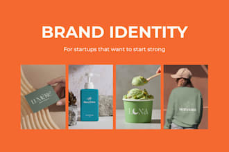 design minimal and luxury brand identity design for premium and elegant brands