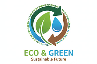 design a professional eco and green logo