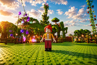 develop roblox game like grow a garden, kick a lucky block or escape tsunami