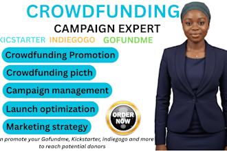 professionally promote your crowdfunding campaign with targeted marketing
