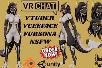 create custom vrchat avatar and vrc avatar and quest