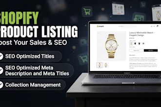 be your shopify product listing expert