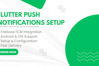 set up firebase push notifications in your flutter app