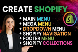 customize shopify collection shopify navigation shopify mega menu product page
