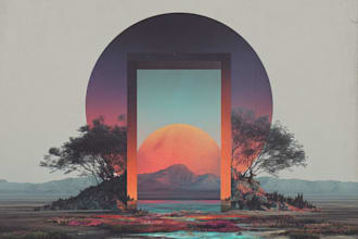 design creative music album cover art or music song artwork