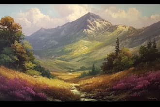paint stunning landscape illustrations